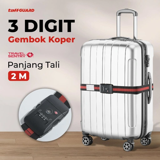 Image of TaffGUARD Travel Luggage Lock Suitcase Belt TSA PIN - Keamanan Ekstra, Kemudahan Penggunaan