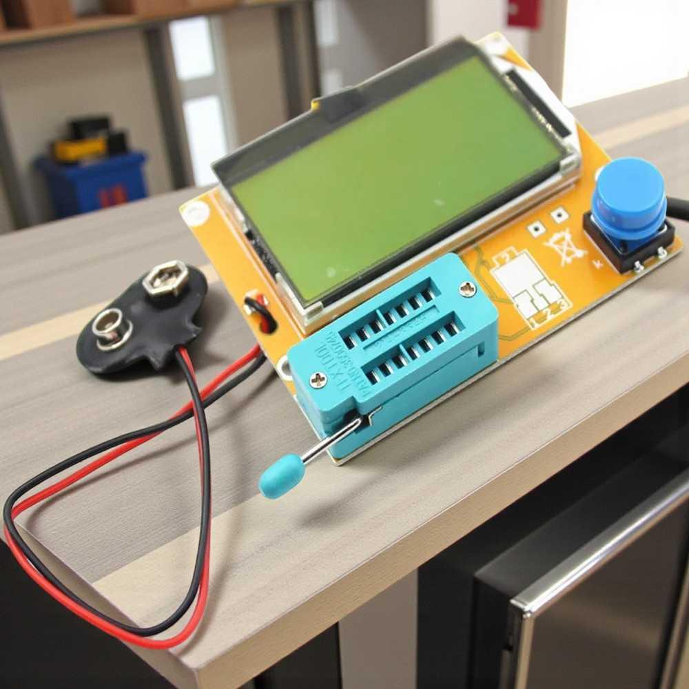 DoTek ESR Meter Multifunctional Transistor Tester - Presisi Pengukuran Komponen Elektronik, Solusi Praktis, Layar Grafis LCD
