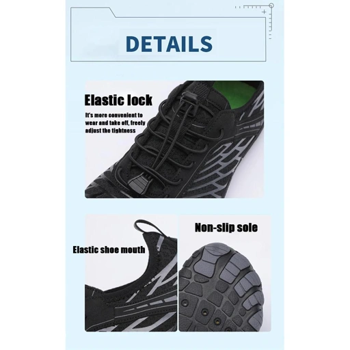 Image of LOPZ Sepatu Pantai Olahraga Air Aqua Shoes - Sol Anti-Slip, Desain Reflektif, Nyaman Dipakai