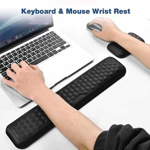 Image of Vaydeer Sandaran Tangan Keyboard Mouse Wrist Rest Memory Foam - Wrist Support, Kenyamanan Maksimal, Elegan