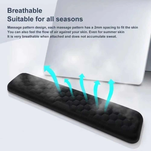 Image of Vaydeer Sandaran Tangan Keyboard Wrist Rest Memory Foam - Dukungan Ergonomis untuk Kenyamanan Maksimal, Desain Elegan