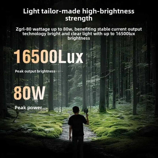 Image of STEAMPUNK Lampu Studio Fotografi COB LED 80W - Cahaya Konsisten dan Natural, Solusi Pencahayaan Andal