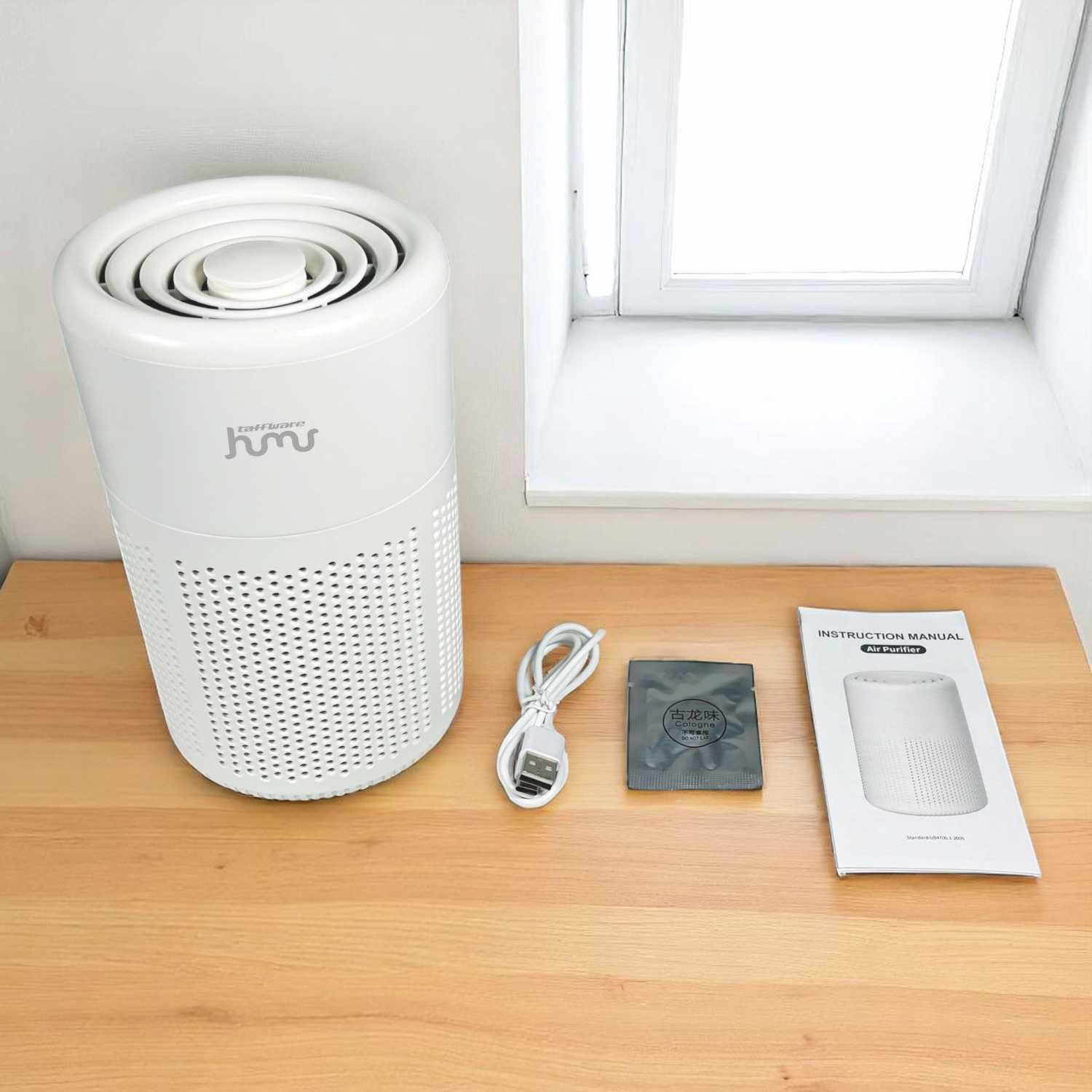 Taffware Air Purifier Deodorizer Negative Ion H13 HEPA - Basmi Bakteri dan Bau Tak Sedap, Elegan