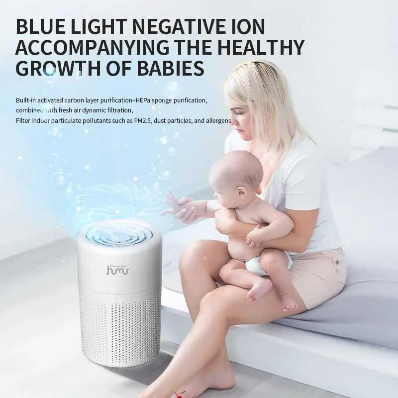 Taffware Air Purifier Deodorizer Negative Ion H13 HEPA - Basmi Bakteri dan Bau Tak Sedap, Elegan