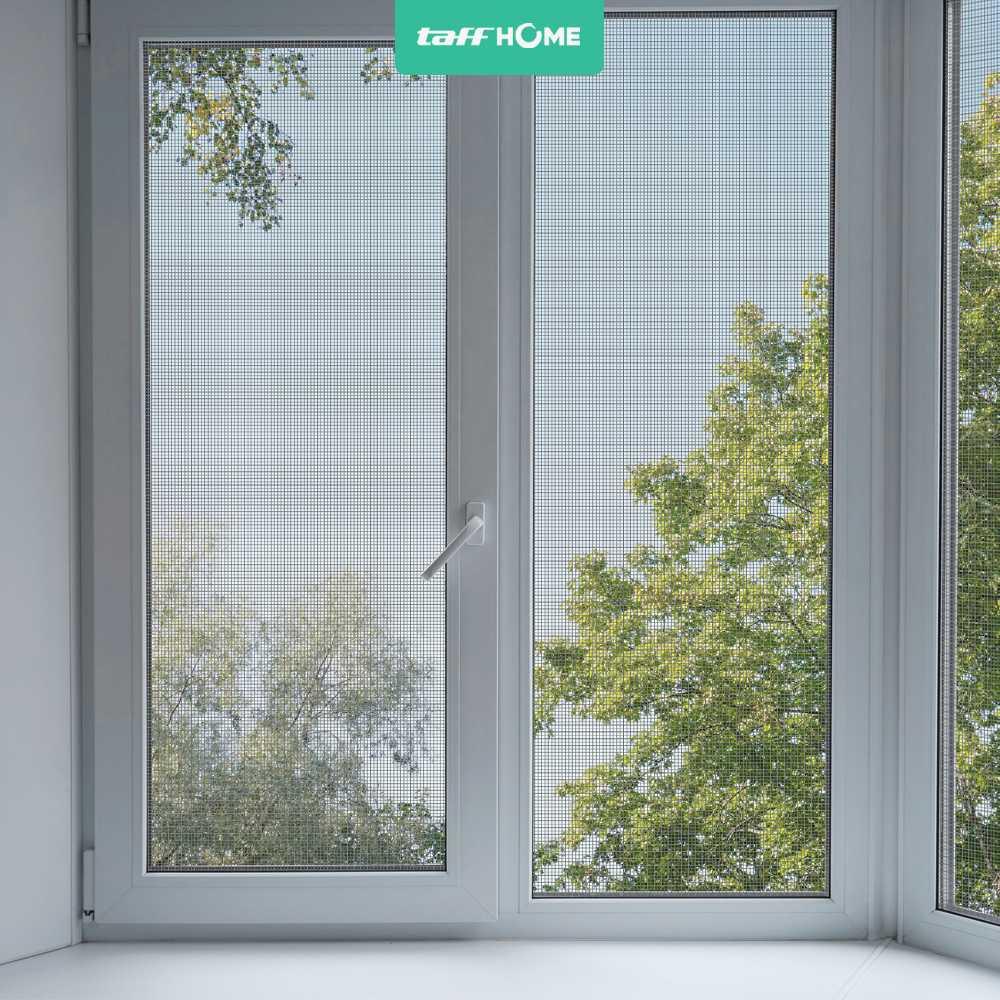 TaffHOME Kasa Nyamuk Jaring Jendela DIY - Perlindungan Tanpa Zat Kimia, Aliran Udara Optimal, Tahan Lama