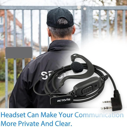 Image of RETEVIS Headset Mikrofon In-ear C Type for HT Walkie Talkie 2 Pin - EEK004