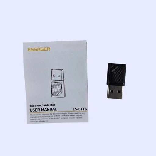 Image of ESSAGER Adaptor Bluetooth 5.4 Dongle PC Laptop - Koneksi Nirkabel Cepat dan Stabil, Fleksibilitas Tanpa Batas