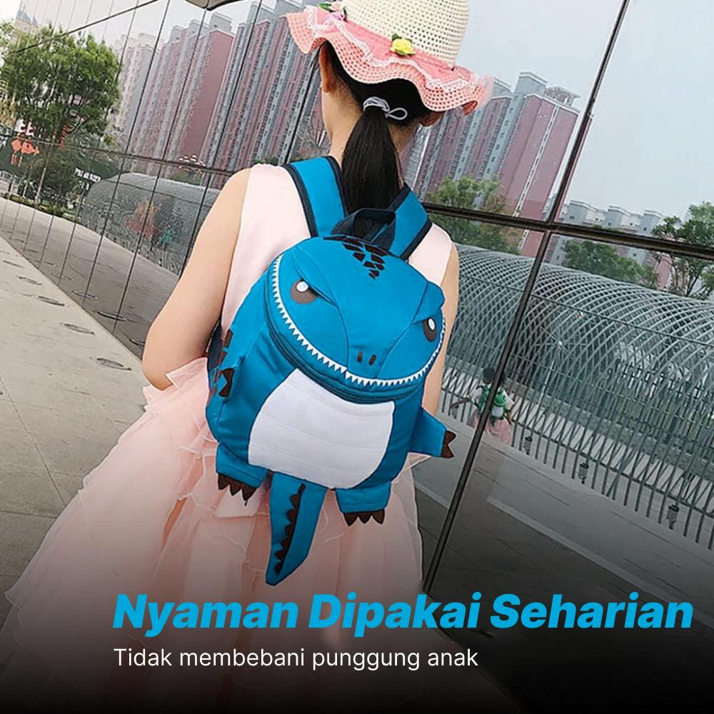 SUNEIGHT Tas Ransel Anak Dinosaur - Semangat Sekolah dengan Gaya Imut!