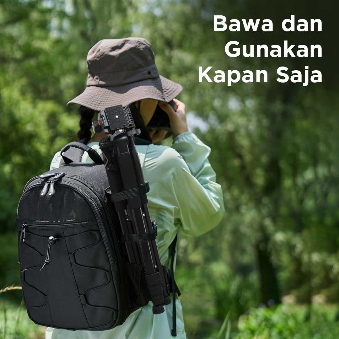 JIADUODUO Tripod Kamera 4 Section 360 Panoramic - Menangkap Gambar Presisi dengan Lebih Mudah