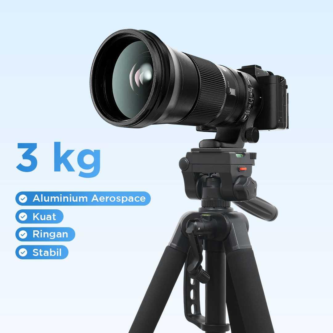 JIADUODUO Tripod Kamera 4 Section 360 Panoramic - Menangkap Gambar Presisi dengan Lebih Mudah