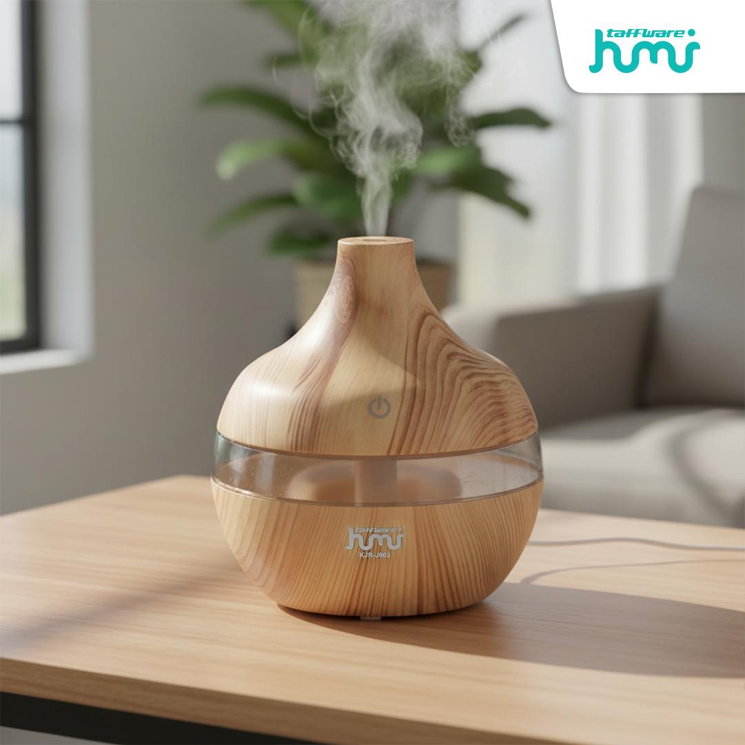 Taffware HUMI Air Humidifier Mini Ultrasonic - Jaga Kelembapan Ruangan, Cahaya RGB