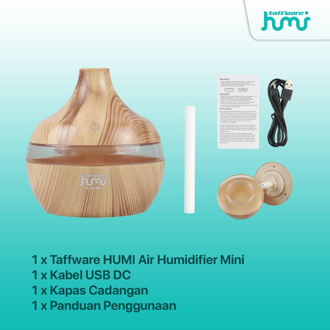 Taffware HUMI Air Humidifier Mini Ultrasonic - Jaga Kelembapan Ruangan, Cahaya RGB