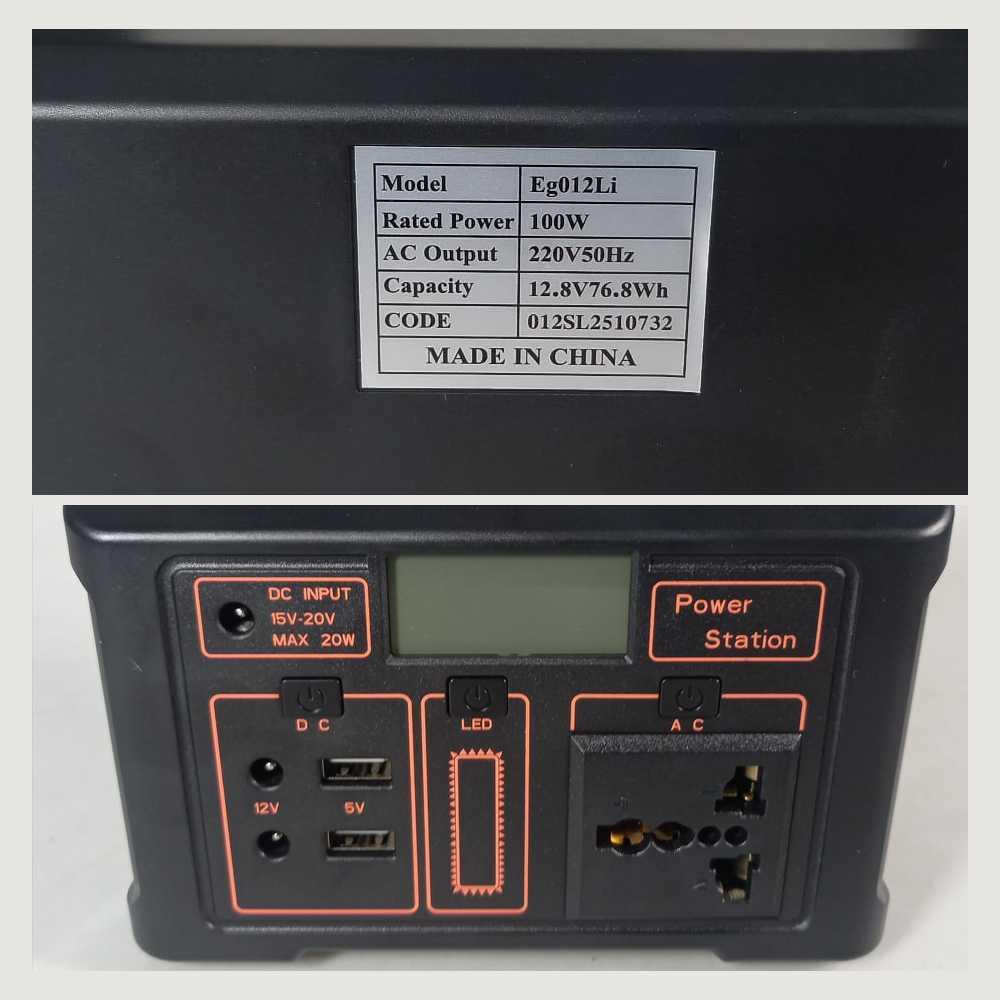 Gaiaray Portable Power Supply Station Lithium Battery 100W - Kebutuhan Listrik Terpenuhi, Kapan Saja, Di Mana Saja