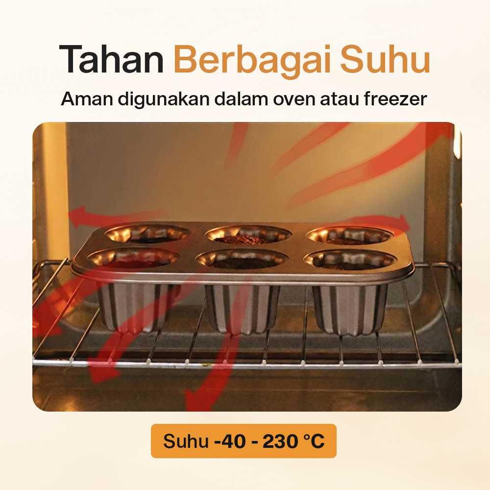Mako Cetakan Kue 3D Dessert Cake Mold - Praktis & Anti Lengket, Cocok untuk Bisnis Roti