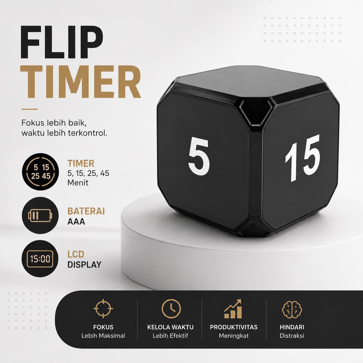 MLGB Timer Masak Dapur Digital Gravity Sensor Efisien dan Modern, Timer Dapur Otomatis