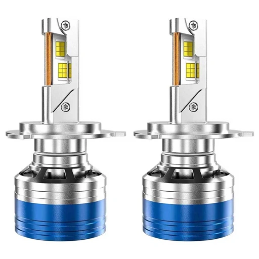 SZY Lampu Depan Mobil Headlamp LED H4 Canbus 6000K 8000LM 200W Cahaya Terang dan Fokus, Teknologi Dual Copper Tube