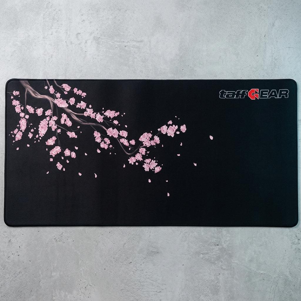TaffGEAR Mouse Pad Sakura Desk Mat Anti Slip Luas, Stabil, Nyaman, Stylish