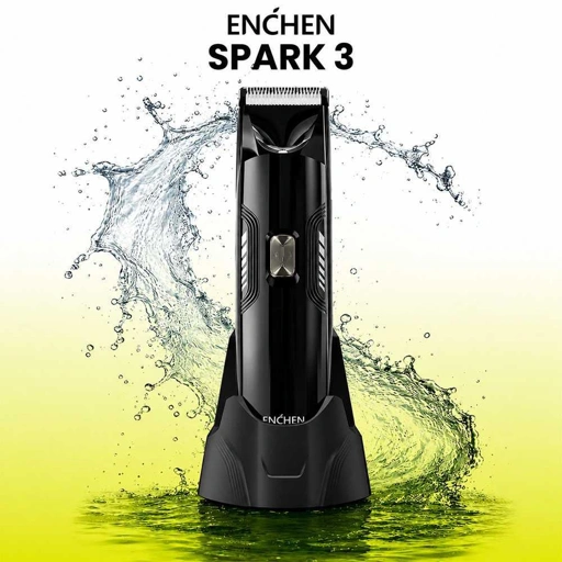 ENCHEN Alat Cukur Elektrik Rambut Hair Clipper Ceramic Trimmer 600mAh Spark 3, Pisau Keramik Tajam, Motor 7500 RPM