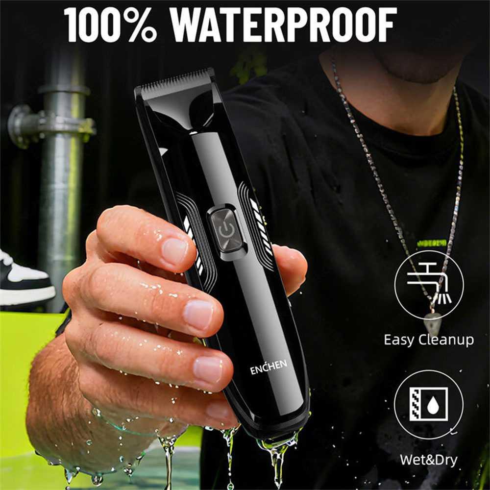 ENCHEN Alat Cukur Elektrik Rambut Hair Clipper Ceramic Trimmer 600mAh Spark 3, Pisau Keramik Tajam, Motor 7500 RPM