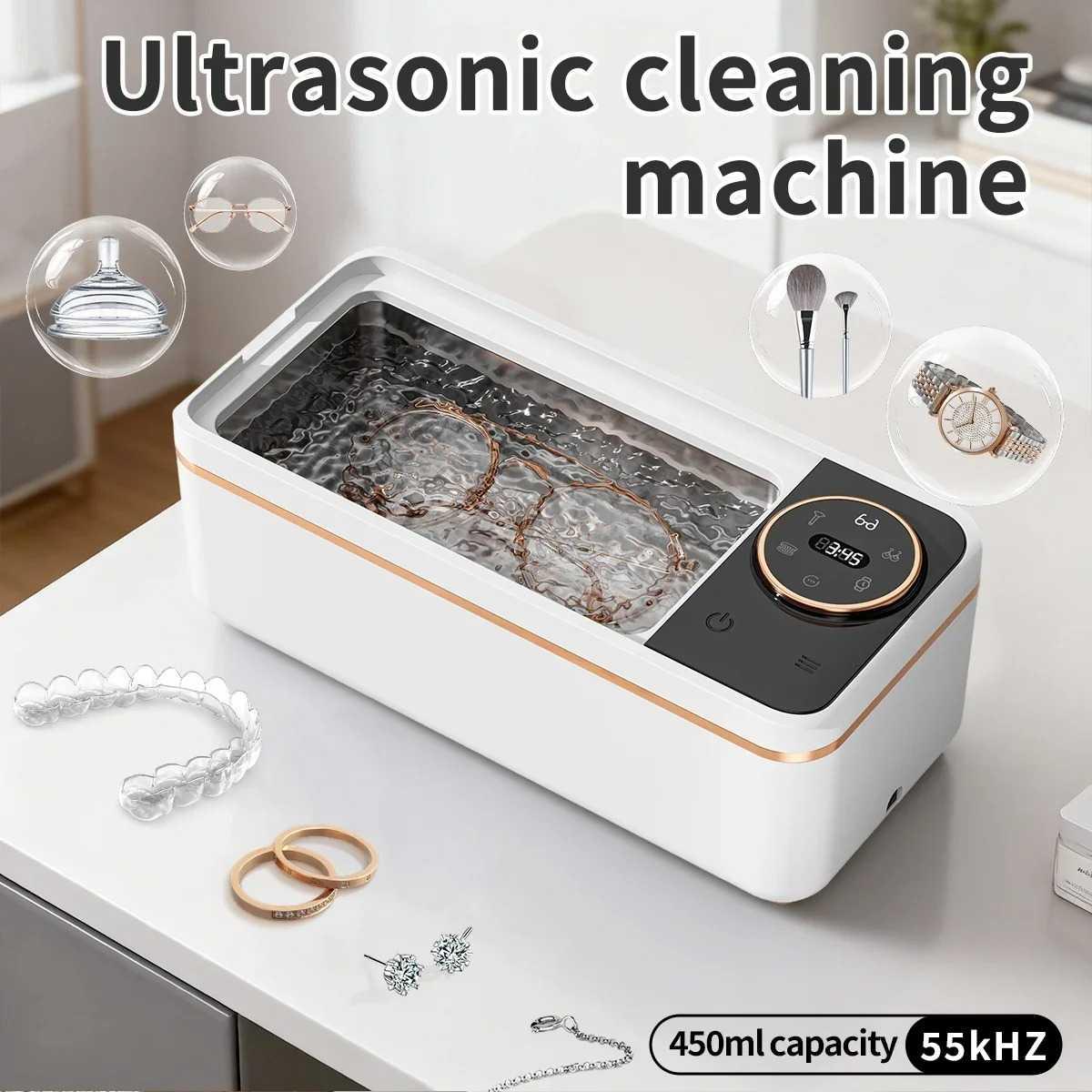 CLEANI Pembersih Kacamata Perhiasan Ultrasonic Cleaner Membersihkan Tanpa Ribet, Cepat dan Efisien