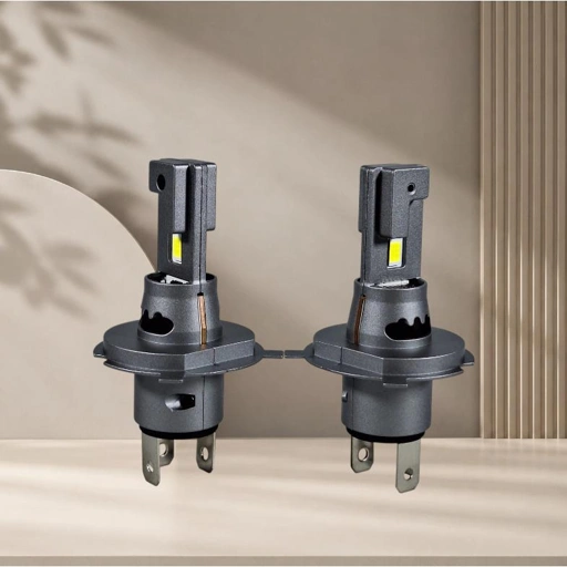 Pampsee Lampu Depan Mobil Headlamp LED H4 6000K 9000 Lumens Cahaya Terang, Efisien Energi, Tahan Cuaca