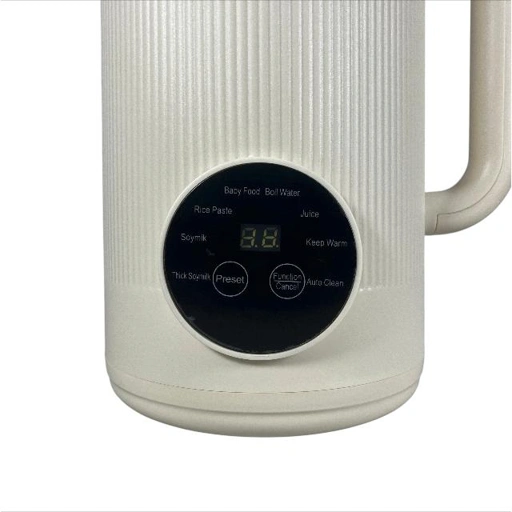 BALASHOV Blender Susu Kedelai Otomatis Fine Grind Soya Milk Maker 1.2L SM-100, Pembuat Susu Kedelai Otomatis dengan 8 Mode Fungsi Hemat Waktu, Lebih B