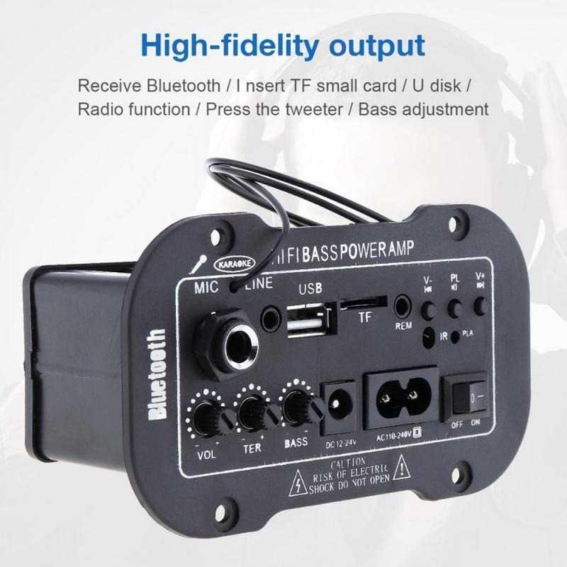 Alphun Amplifier Board Audio Bluetooth USB Radio TF DIY 25 W GD-01, Suara Jernih & Praktis, Desain Modern