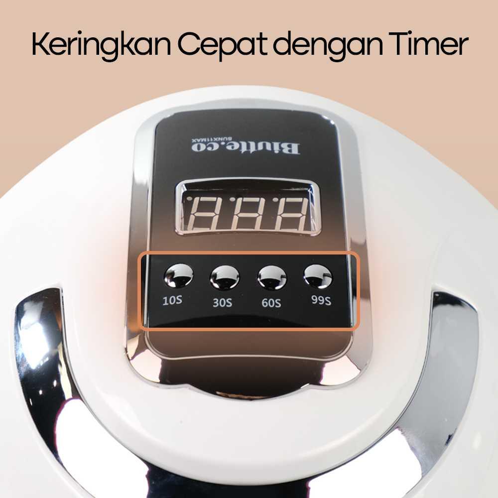 Biutte.co Pengering Kutek UV Lamp Nail Dryer Sensor with LCD Display SUN X11 MAX, Fast Drying Gel Nail Dryer Efficient & Sensor-Powered, Nail Art Acce