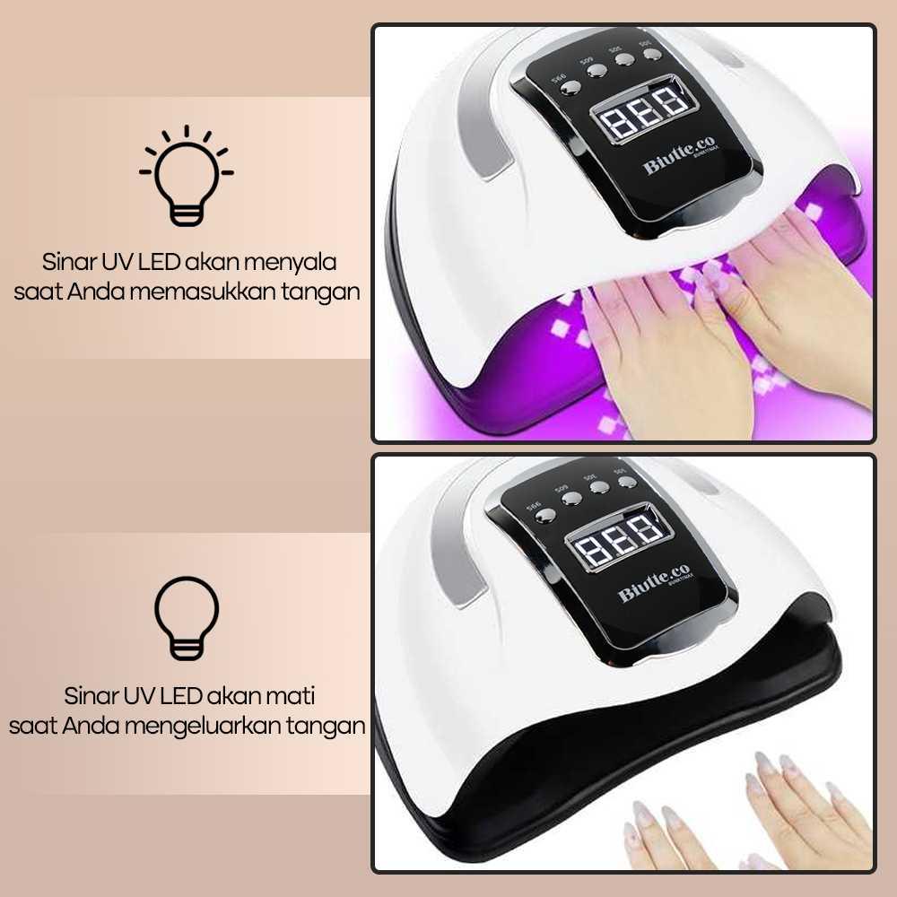 Biutte.co Pengering Kutek UV Lamp Nail Dryer Sensor with LCD Display SUN X11 MAX, Fast Drying Gel Nail Dryer Efficient & Sensor-Powered, Nail Art Acce