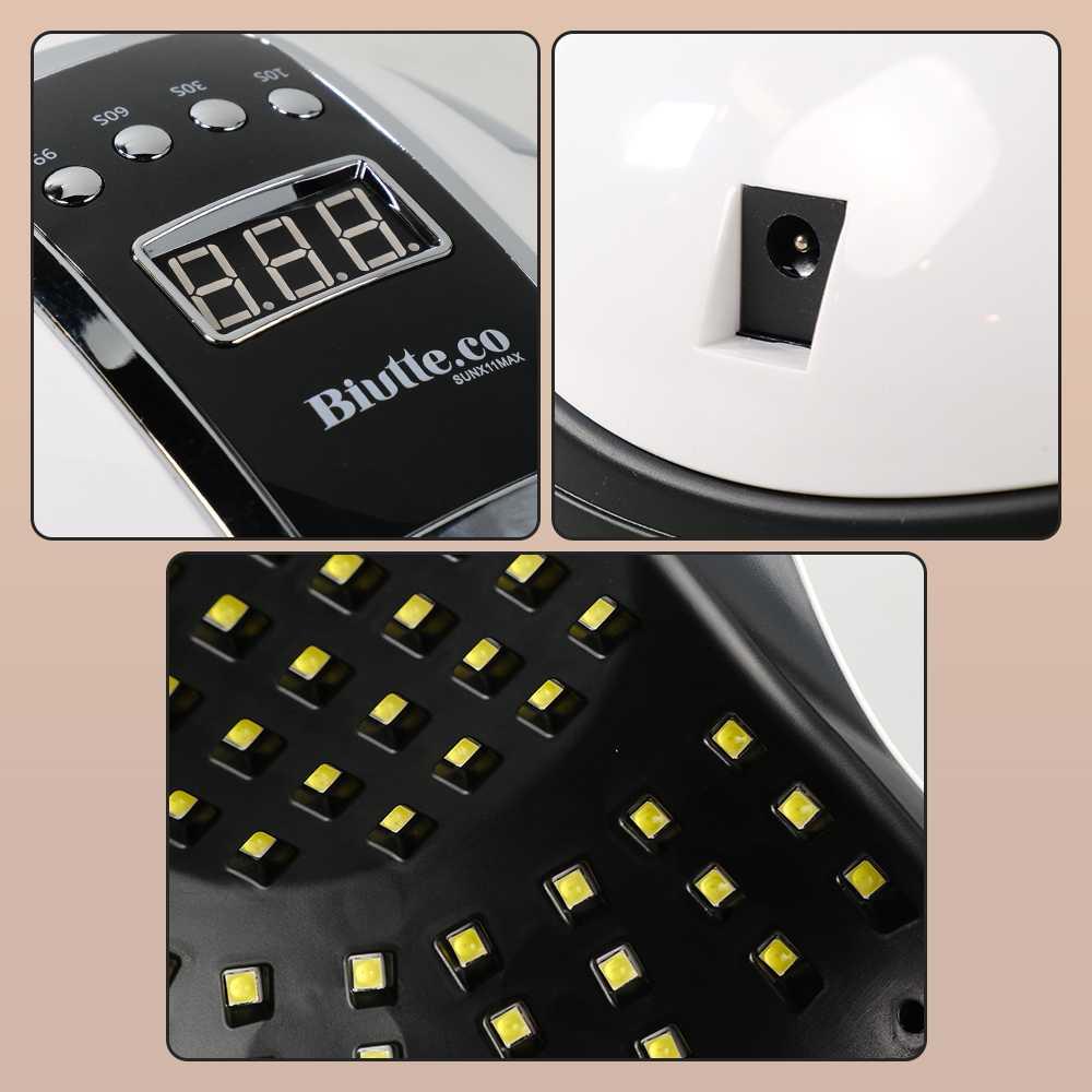 Biutte.co Pengering Kutek UV Lamp Nail Dryer Sensor with LCD Display SUN X11 MAX, Fast Drying Gel Nail Dryer Efficient & Sensor-Powered, Nail Art Acce