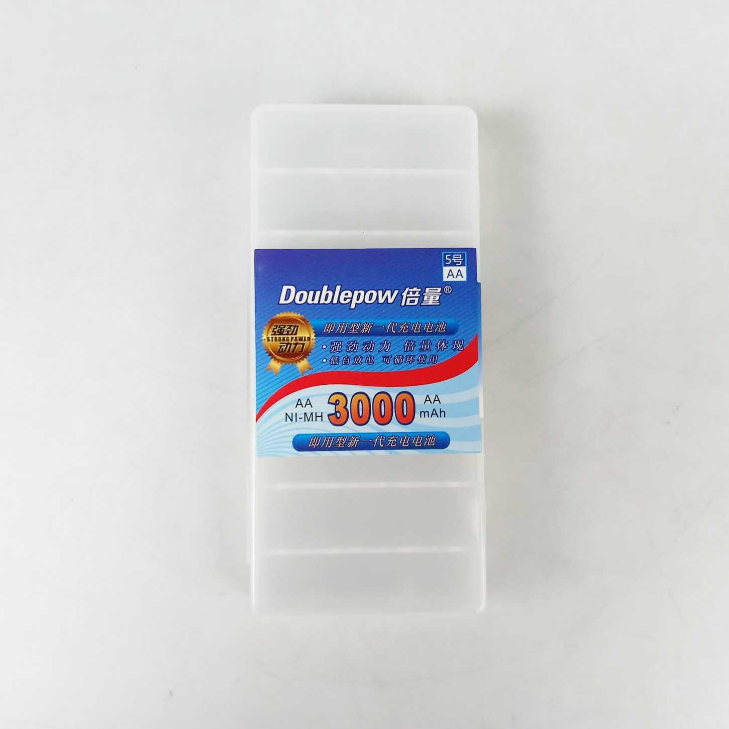 Doublepow Transparent Battery Case for AA [Paket 3 Set]