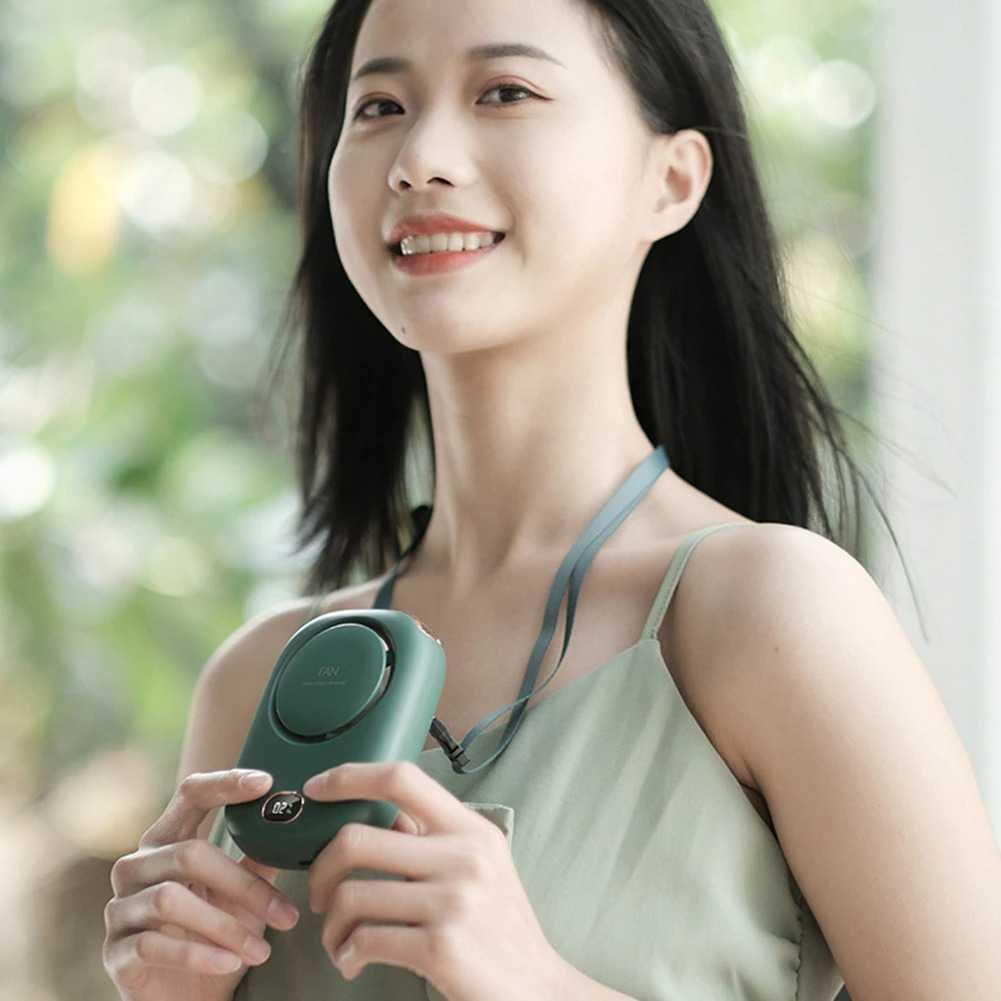 Alloet Kipas Angin Portable Gantung Hanging Mini Cooling Fan Kesejukan Praktis di Mana Saja