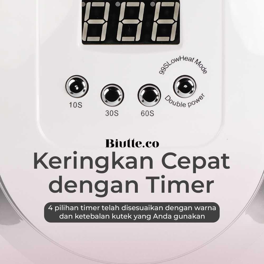 Biutte.co Pengering Kutek UV Lamp Nail Dryer - Pengeringan Cepat, Kering Optimal, Efisien