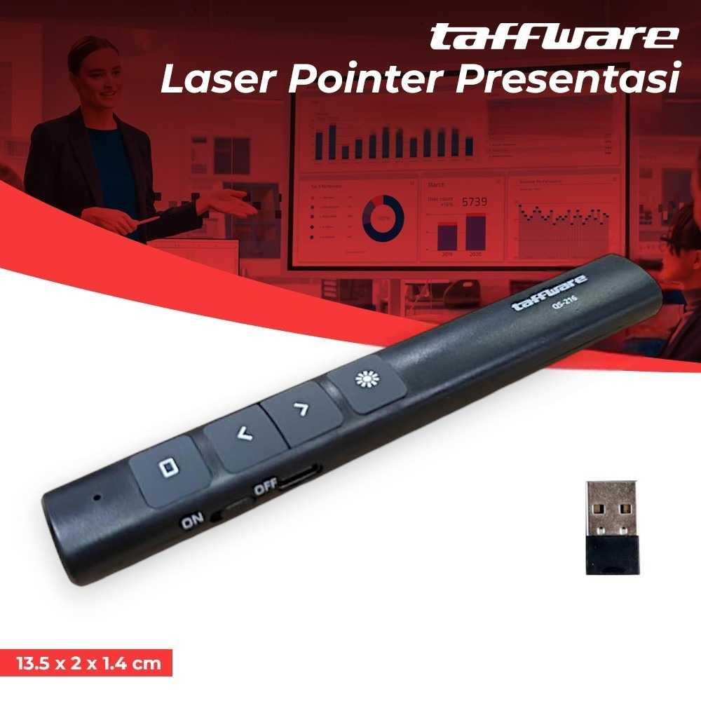 Taffware Laser Pointer Presentasi Solusi Presentasi Interaktif, Tanpa Batas, Desain Modern