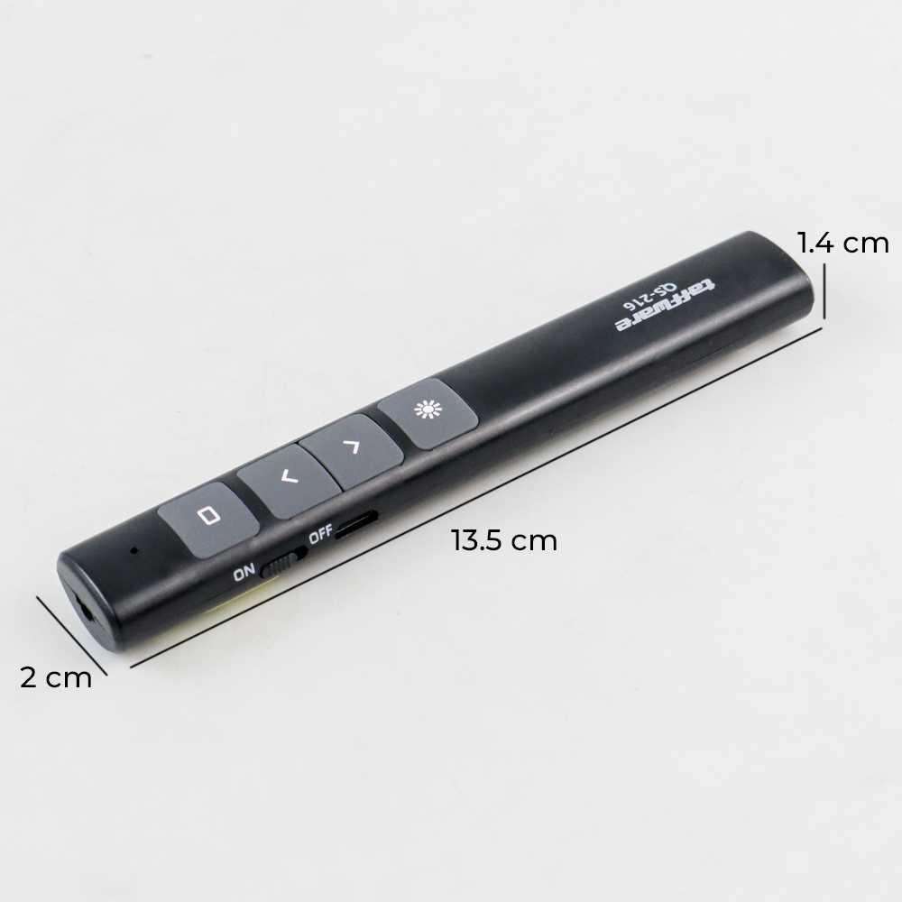 Taffware Laser Pointer Presentasi Solusi Presentasi Interaktif, Tanpa Batas, Desain Modern