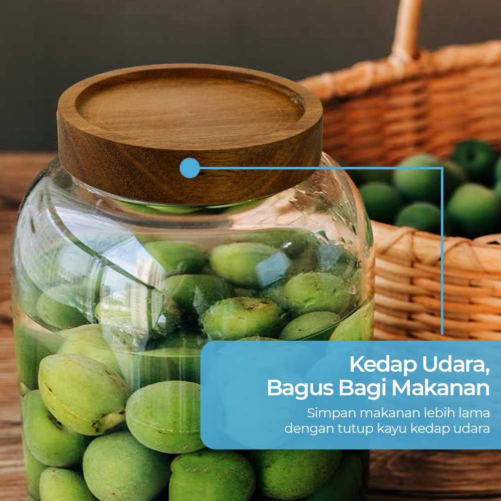 One Two Cups Toples Kaca Penyimpanan Makanan Kedap Udara Simpan Makanan dengan Lebih Awet, Mudah Dilihat