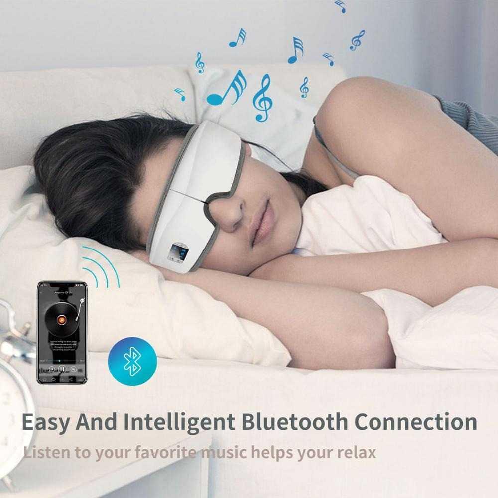 Mito Alat Pijat Kompres Mata Smart Airbag Bluetooth Music - JB-018, Kompres Mata yang Menenangkan - Rileksasi Instant, Desain Nyaman