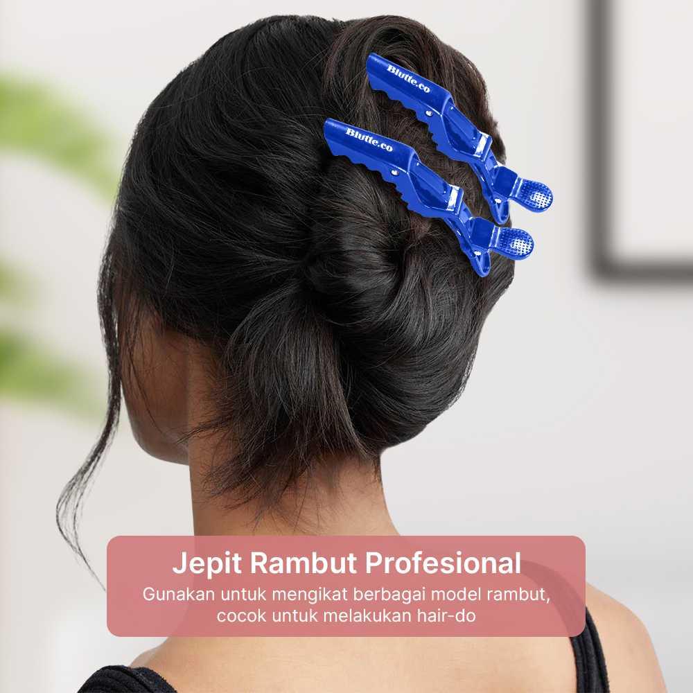Biutte.co Jepit Rambut Salon Barber Hair Alligator Clip Grip - Kuat dan Stabil, Desain Ergonomis