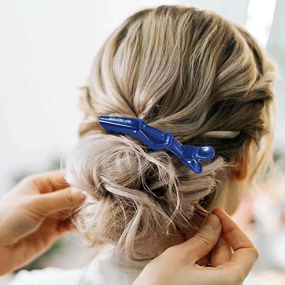 Biutte.co Jepit Rambut Salon Barber Hair Alligator Clip Grip - Kuat dan Stabil, Desain Ergonomis