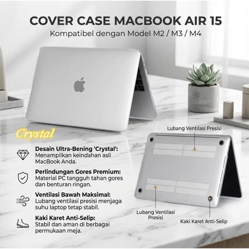 MTT Cover Case Macbook Full Protection Perlindungan Maksimal, Tampilan Tetap Cantik