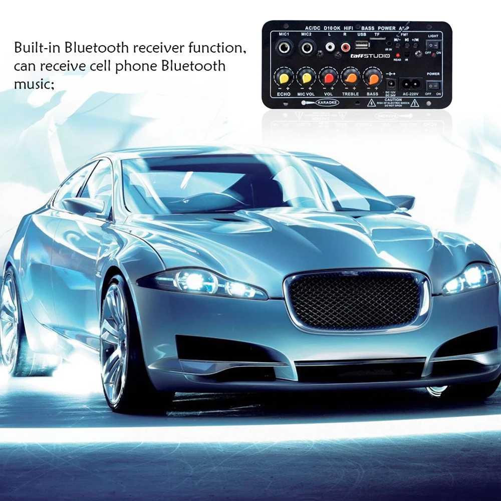 TaffSTUDIO Amplifier Board Audio Bluetooth USB FM Subwoofer Suara Lebih Jernih, Fleksibel, dan Praktis