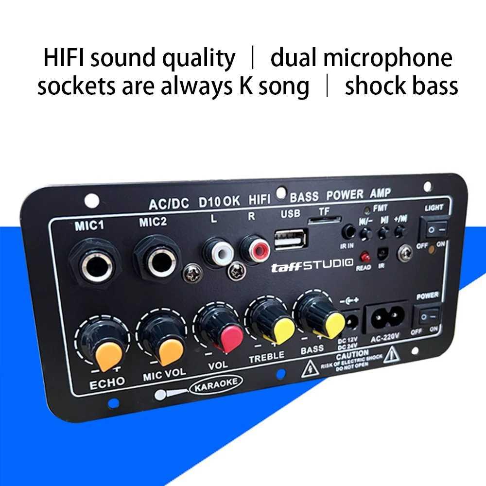 TaffSTUDIO Amplifier Board Audio Bluetooth USB FM Subwoofer Suara Lebih Jernih, Fleksibel, dan Praktis