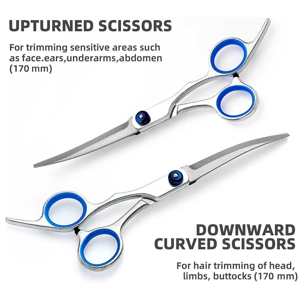 Biutte.co Set Gunting Grooming 5in1 Merawat Bulu Anjing dengan Presisi, Aman, dan Nyaman