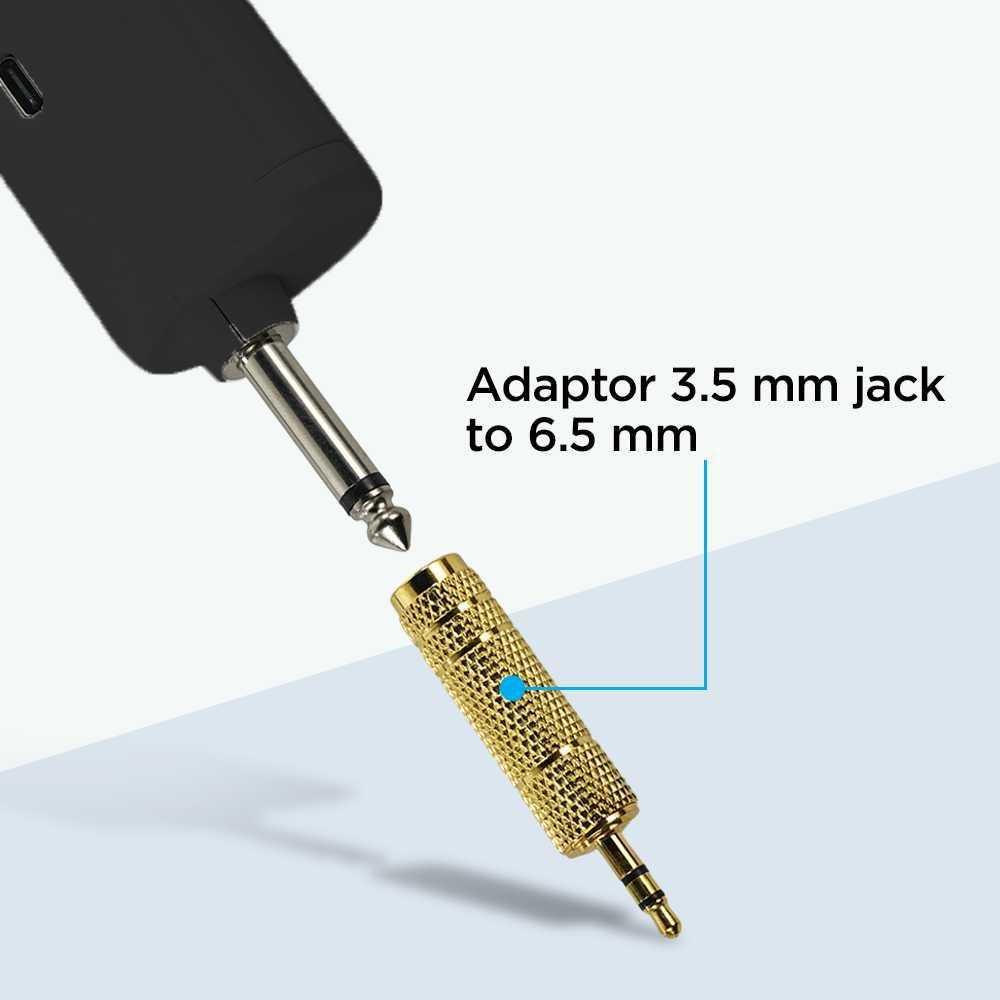 TaffSTUDIO Wireless Microphone Headset Stabil UHF, Jangkauan 50M, Desain Ergonomis
