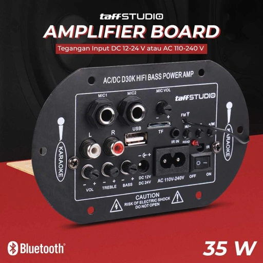 TaffSTUDIO Amplifier Board Audio Bluetooth Subwoofer Pengalaman Audio Hi-Fi Tanpa Batas