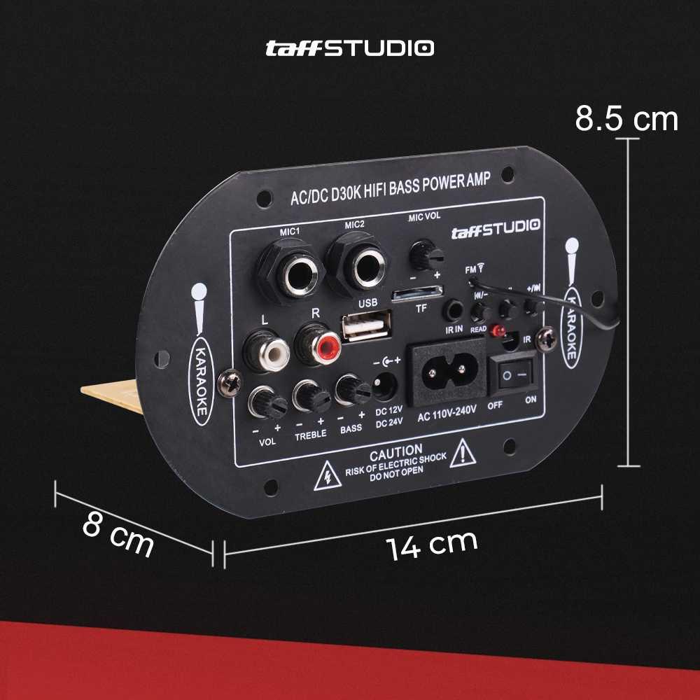 TaffSTUDIO Amplifier Board Audio Bluetooth Subwoofer Pengalaman Audio Hi-Fi Tanpa Batas