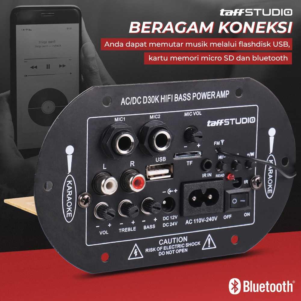 TaffSTUDIO Amplifier Board Audio Bluetooth Subwoofer Pengalaman Audio Hi-Fi Tanpa Batas