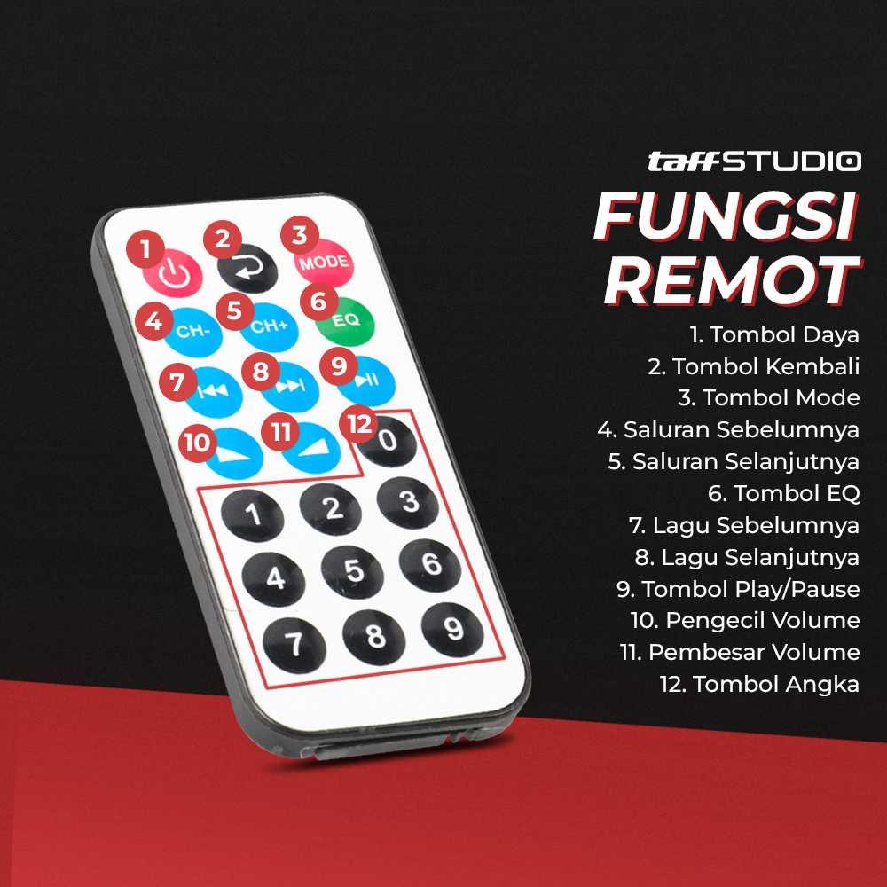 TaffSTUDIO Amplifier Board Audio Bluetooth Subwoofer Pengalaman Audio Hi-Fi Tanpa Batas