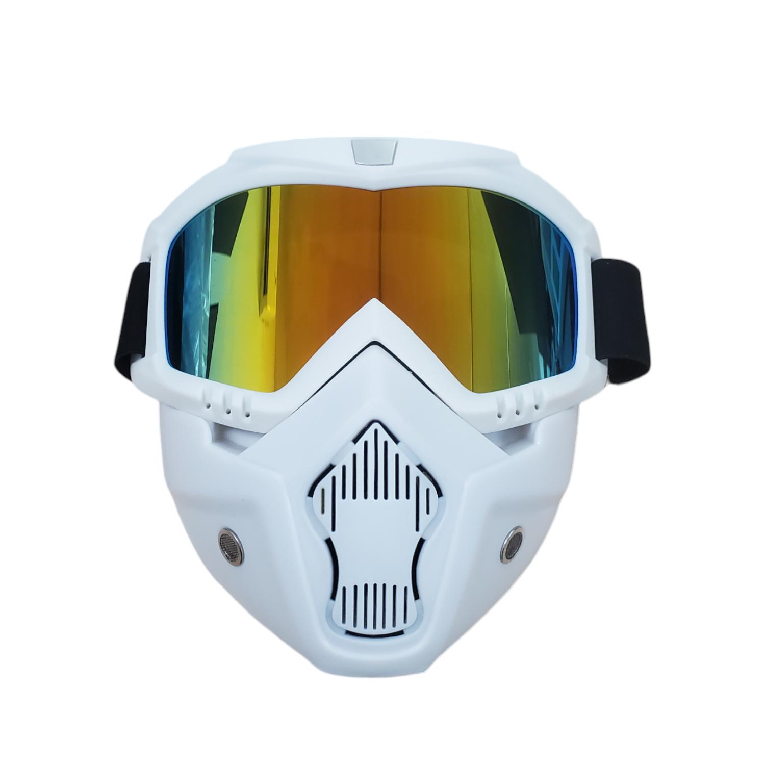 SYSTECH Kacamata Helm Motor Goggles Airsoft Mouthpiece UV400 Windproof DH-161, Perlindungan Mata Optimal Nyaman & Stylish