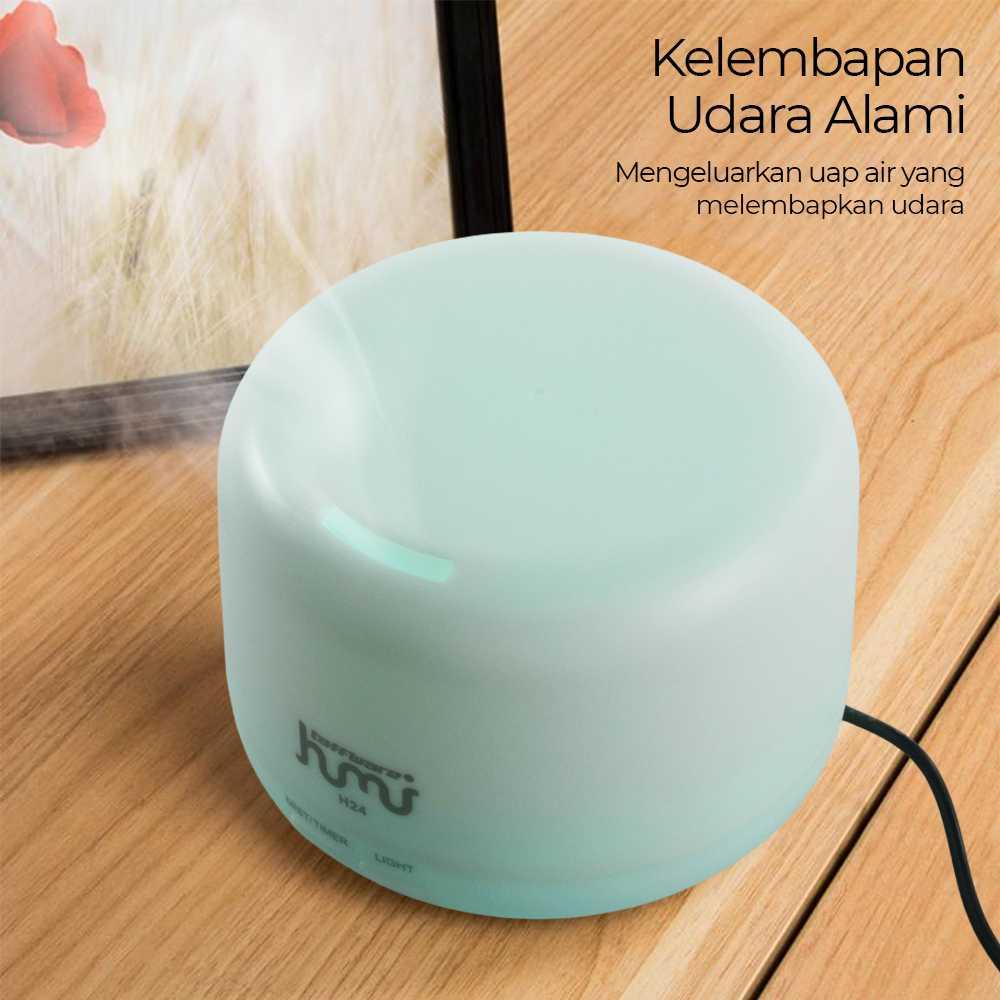 Taffware Humidifier Mini Ultrasonic LED 300ml Ciptakan Ruangan Wangi dan Tenang